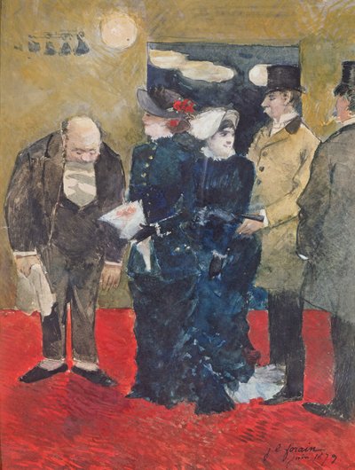 Betreten des Restaurants, 1879 von Jean Louis Forain